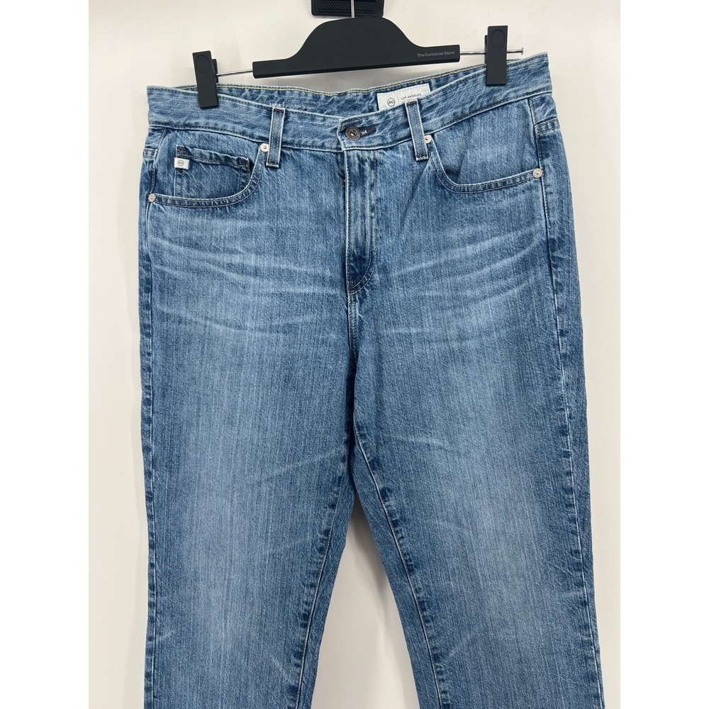 AG Adriano Goldschmied Saige High Rise Straight Leg Jeans Blue Size 30